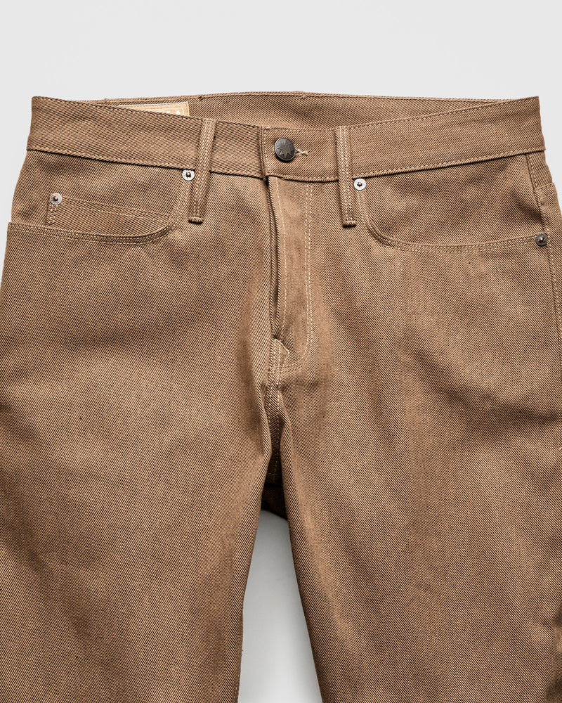 "Portola" 15oz Brown Selvedge Denim - Tapered Fit