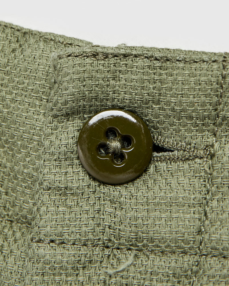 Fatigue Pants in Olive Cotton Linen Java Cloth