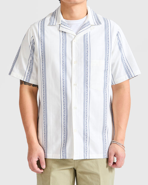 Alqueva Shirt in White Blue