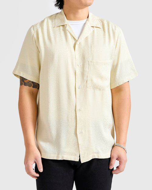 Finger Print Shirt in White