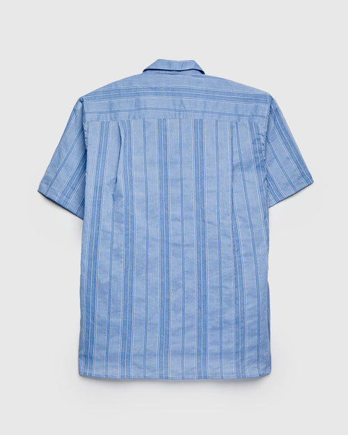 Dobby Camp Shirt in Blue