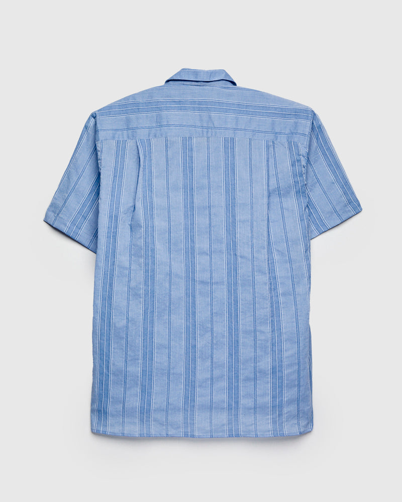 Dobby Camp Shirt in Blue