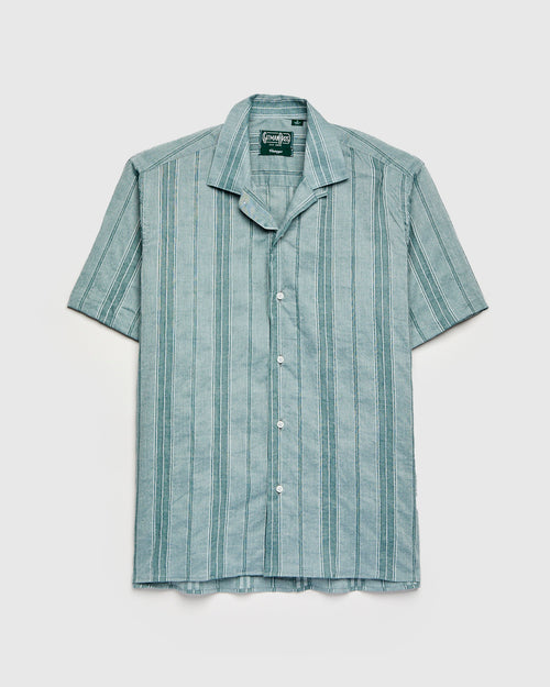 Dobby Camp Shirt in Green