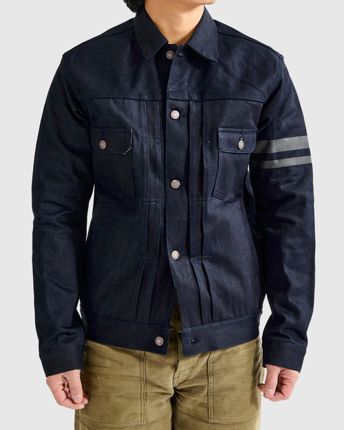 BOM018-J "Grand Indigo – Midnight Edition" 14oz Selvedge Denim Jacket