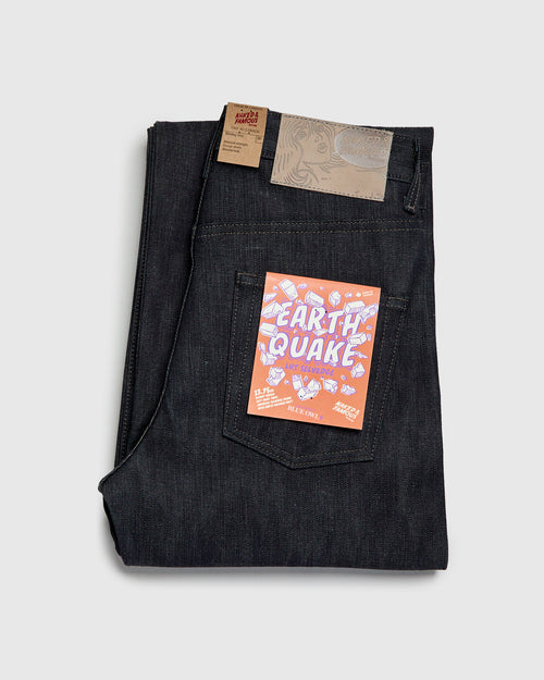 "Earthquake - Left Hand Twill" 13.75oz Slub Selvedge Denim - Strong Guy Fit