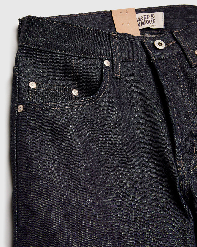 "Earthquake - Left Hand Twill" 13.75oz Slub Selvedge Denim - Strong Guy Fit