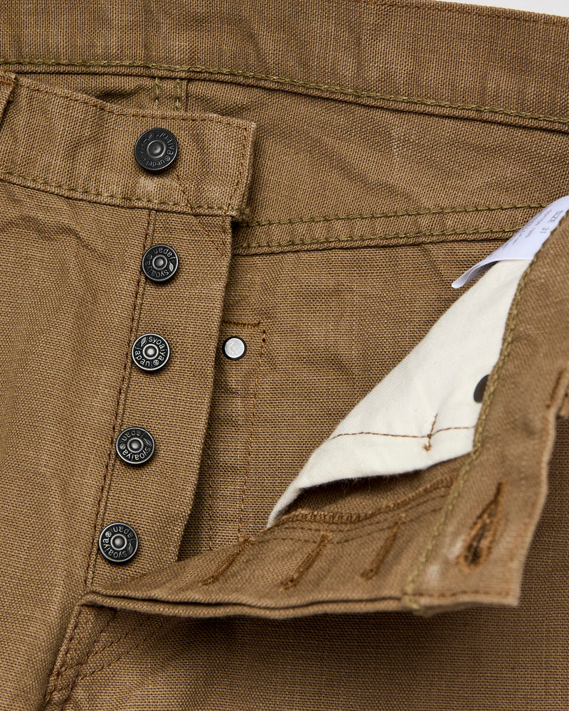 1175 "Khaki Beige" 13.5oz Duck Canvas Pants - Relaxed Tapered Fit