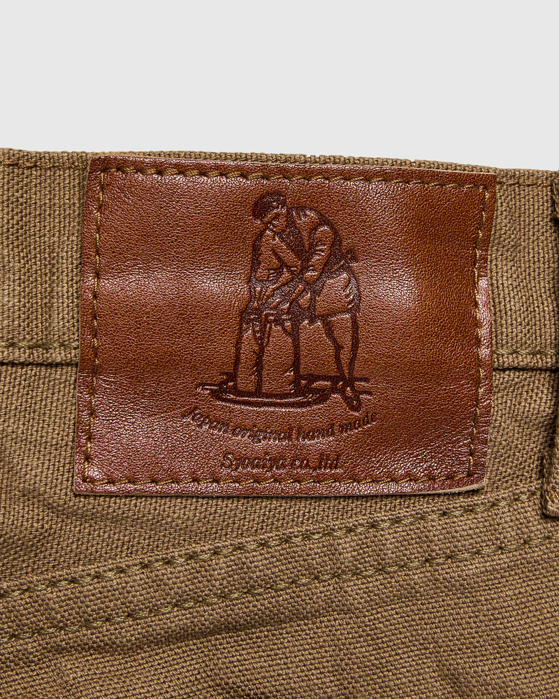1175 "Khaki Beige" 13.5oz Duck Canvas Pants - Relaxed Tapered Fit