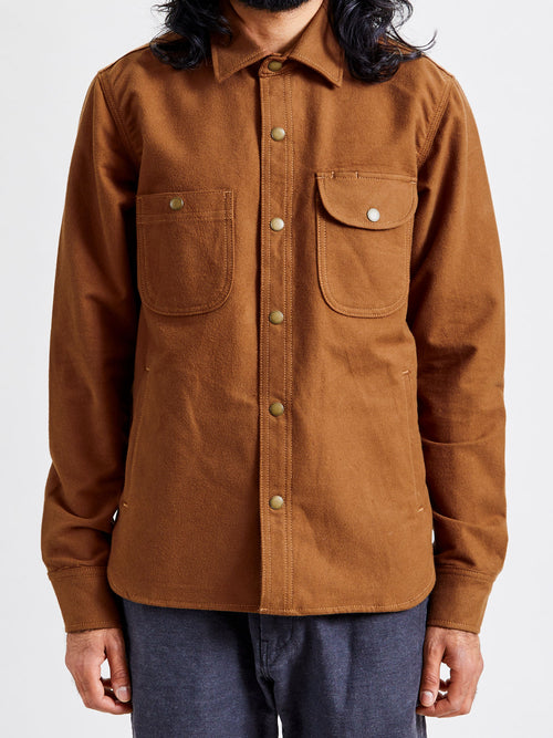 Service Shirt in Copper Flannel