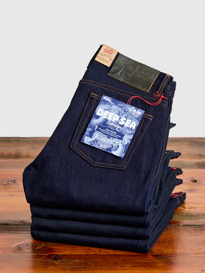 "Deep Sea Selvedge" 12.5oz Double Indigo Selvedge Denim - Weird Guy Fit