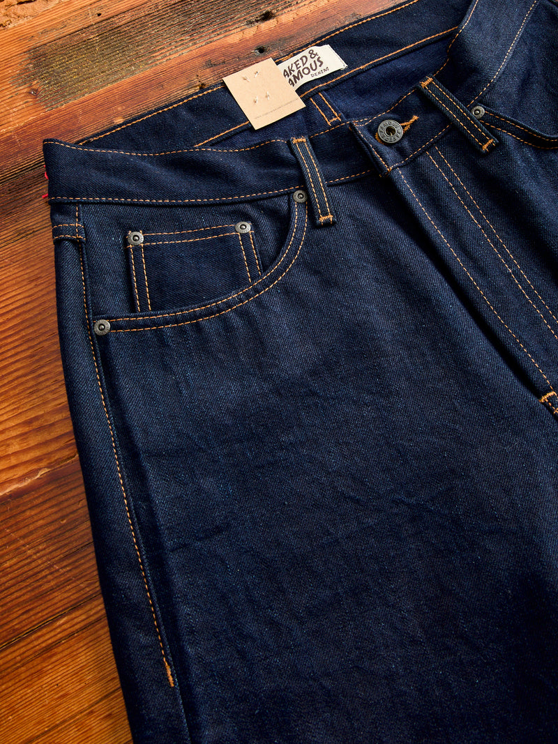 "Deep Sea Selvedge" 12.5oz Double Indigo Selvedge Denim - Weird Guy Fit