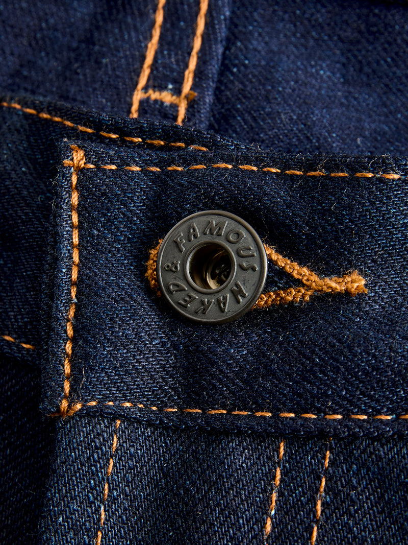 "Deep Sea Selvedge" 12.5oz Double Indigo Selvedge Denim - Weird Guy Fit