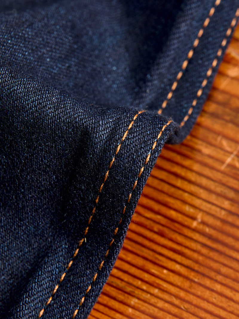 "Deep Sea Selvedge" 12.5oz Double Indigo Selvedge Denim - Weird Guy Fit