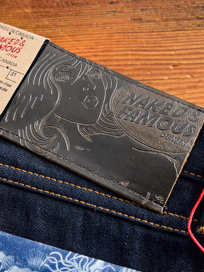 "Deep Sea Selvedge" 12.5oz Double Indigo Selvedge Denim - Weird Guy Fit