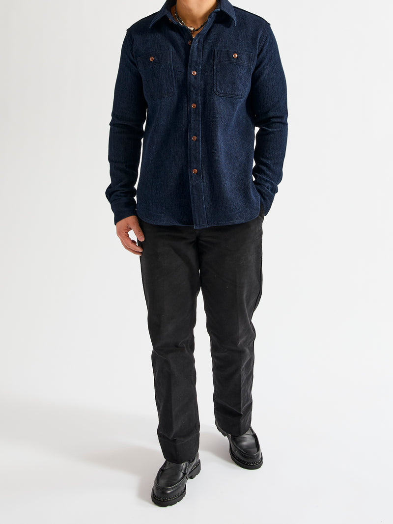 5713 "Heavyweight Sashiko" Work Shirt in Indigo