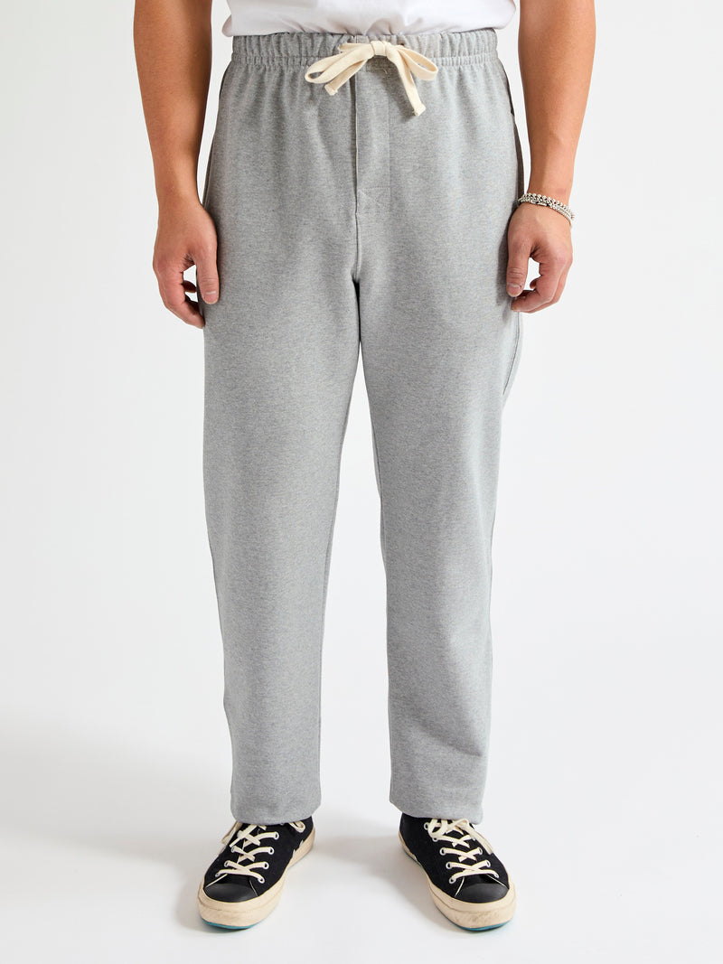 3S50 "Good Originals" Heavyweight Loopwheel Sweatpants in Heather Grey