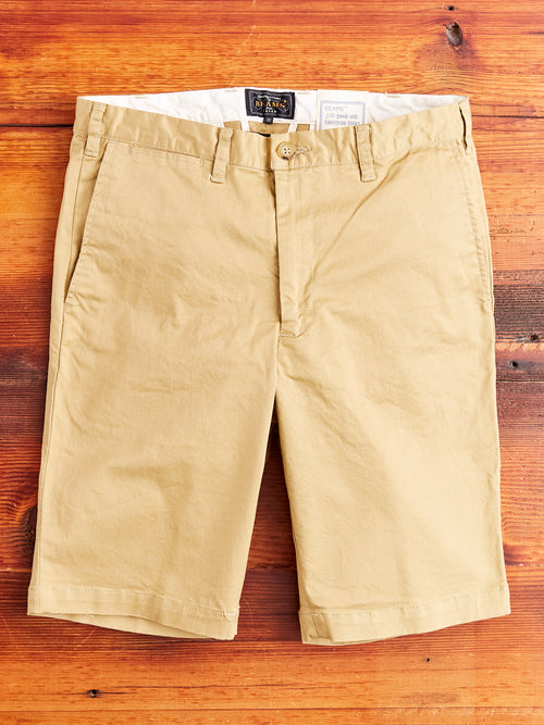 Ivy Chino Shorts in Beige