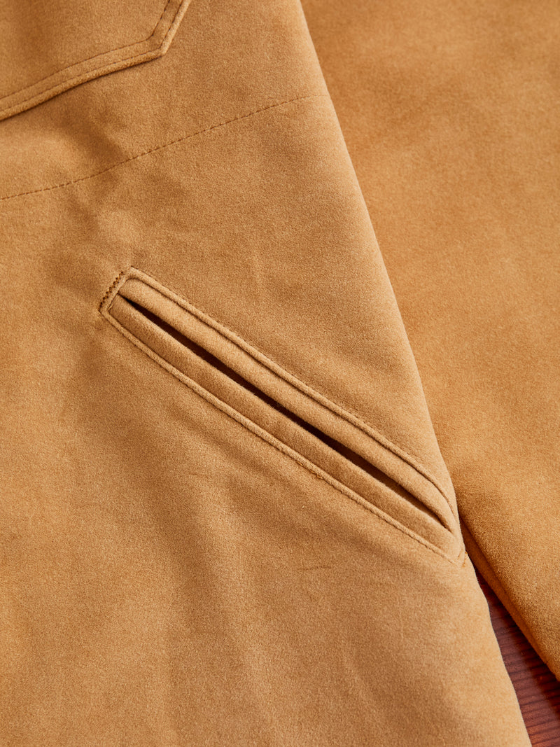 Crissman Overshirt in Camel Moleskin