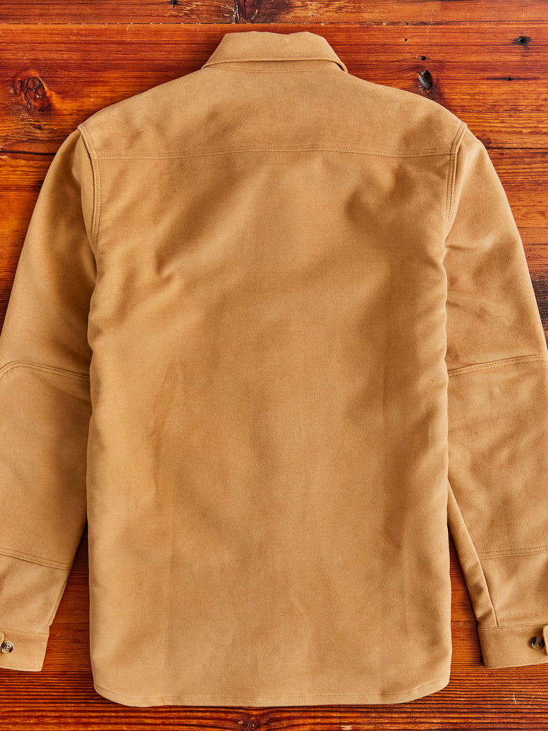 Crissman Overshirt in Camel Moleskin