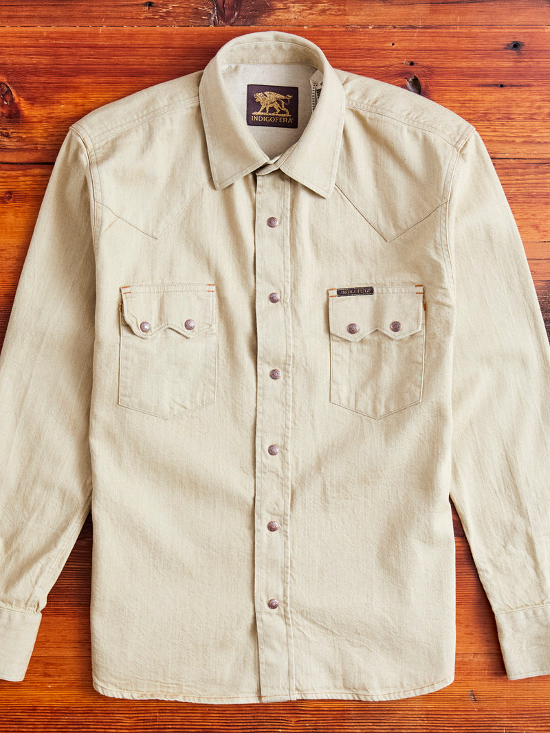 Ryman 7.5oz Denim Shirt in Carson Beige