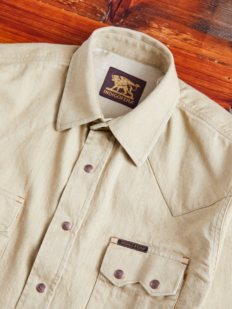 Ryman 7.5oz Denim Shirt in Carson Beige