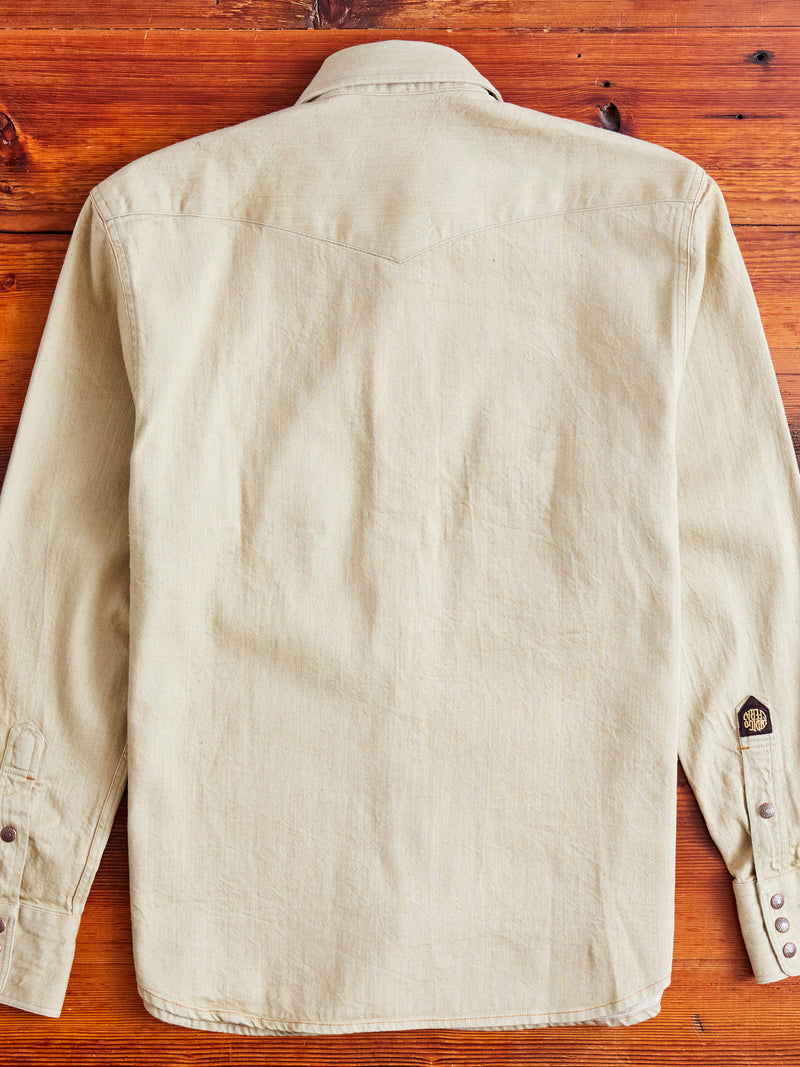Ryman 7.5oz Denim Shirt in Carson Beige