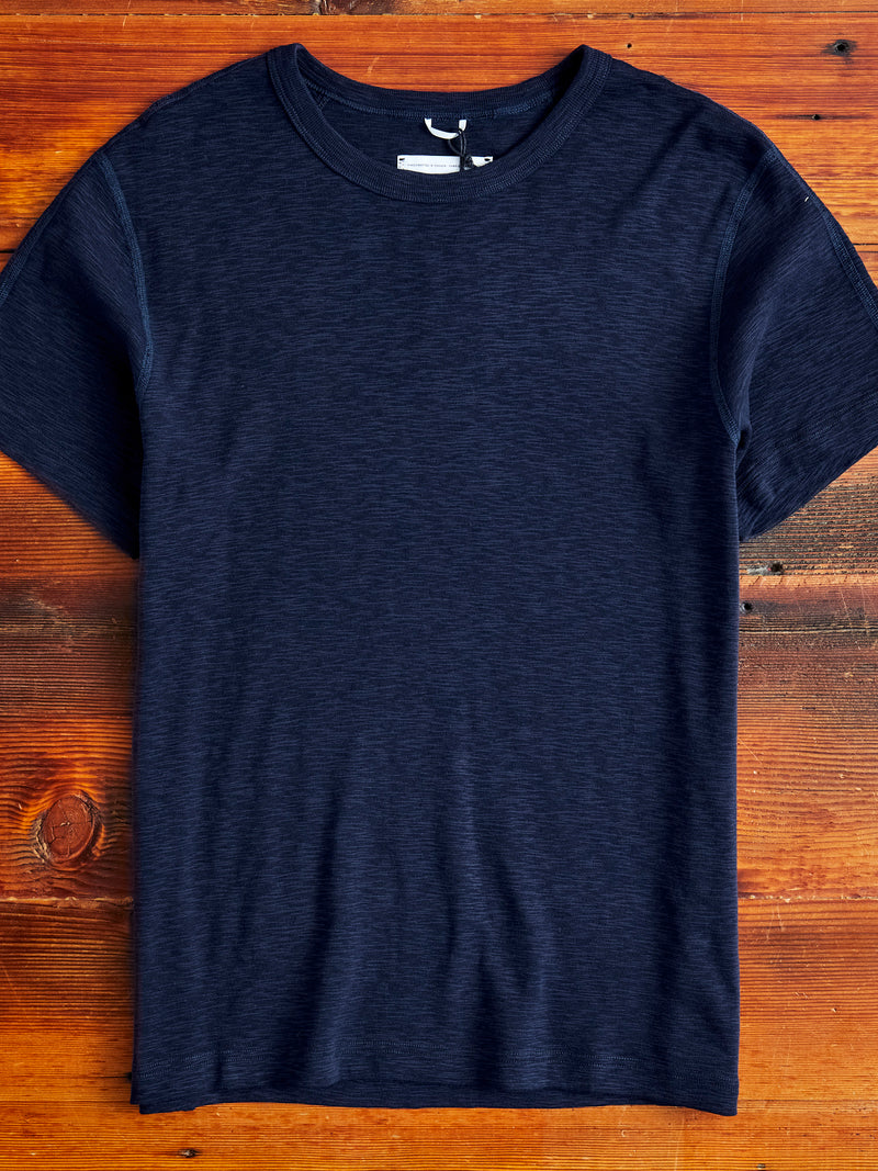 1x1 Slub T-Shirt in Navy