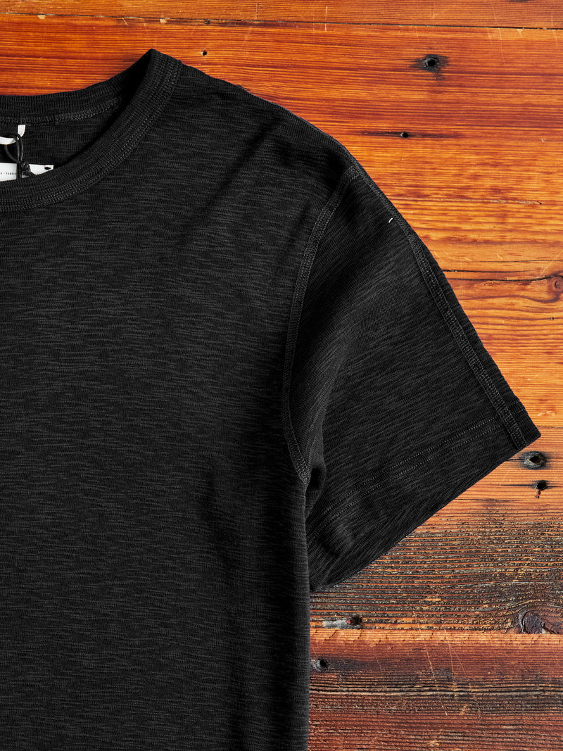1x1 Slub T-Shirt in Black