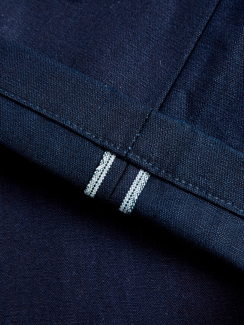 "Officer Trouser" in Indigo Selvedge Canvas
