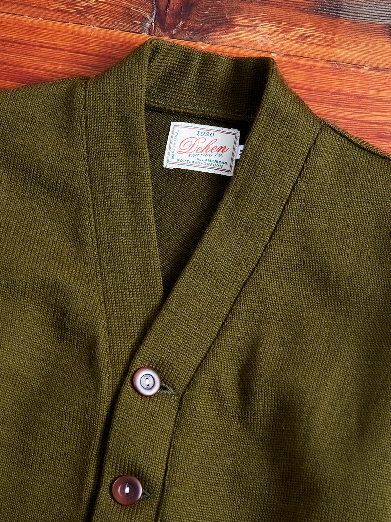 Classic Cardigan in Loden