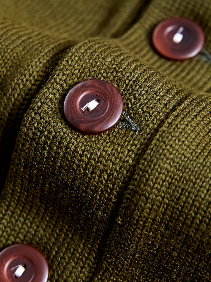 Classic Cardigan in Loden