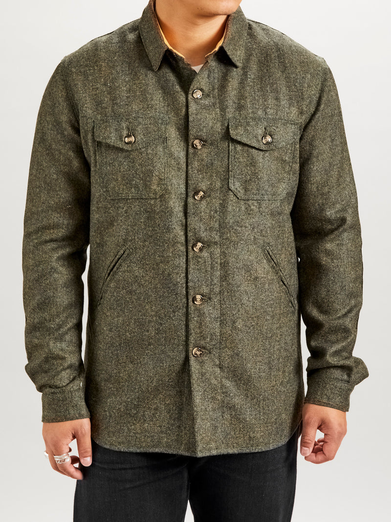 Crissman Overshirt in Hunter Green
