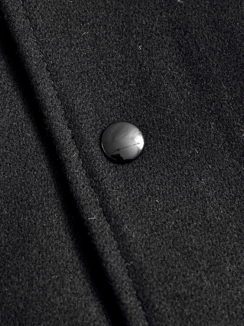 Varsity Jacket in Black Rust