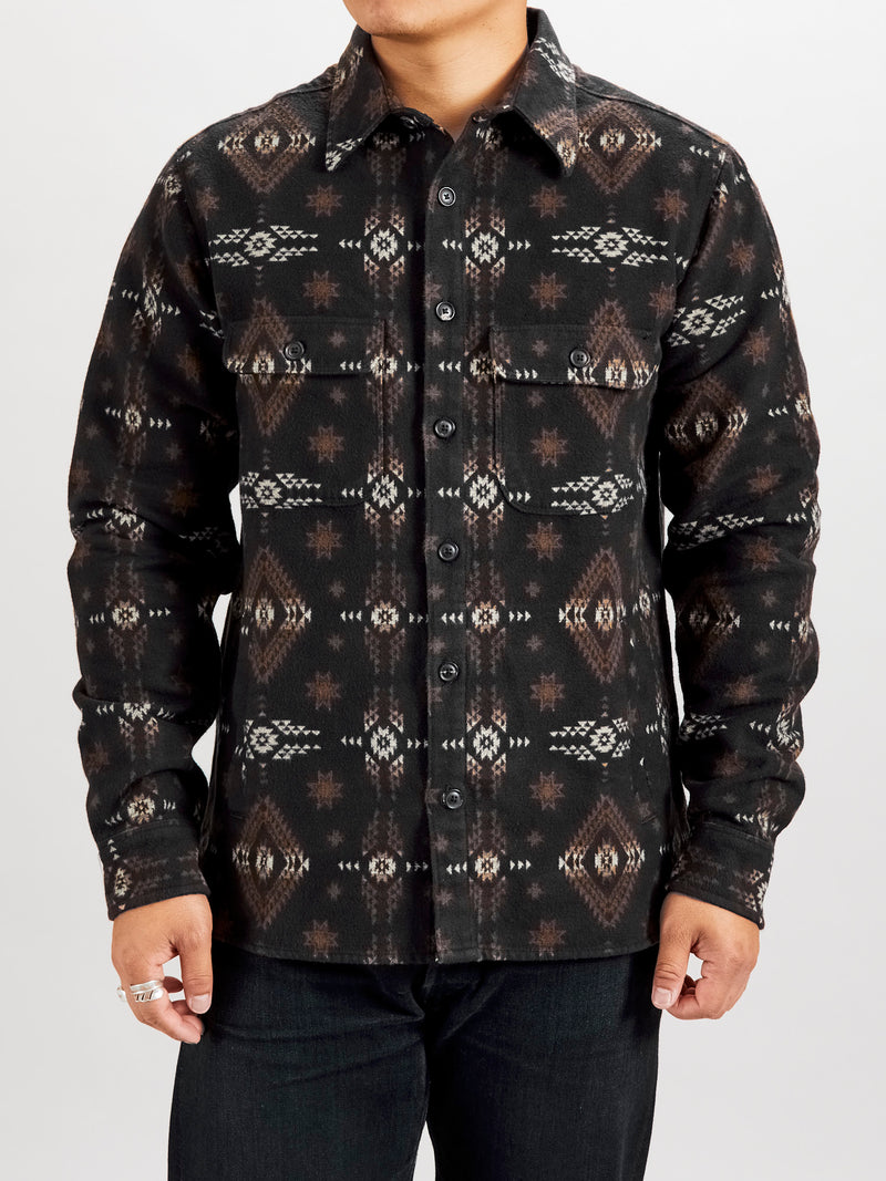 Alta Work Shirt in Black Southwestern