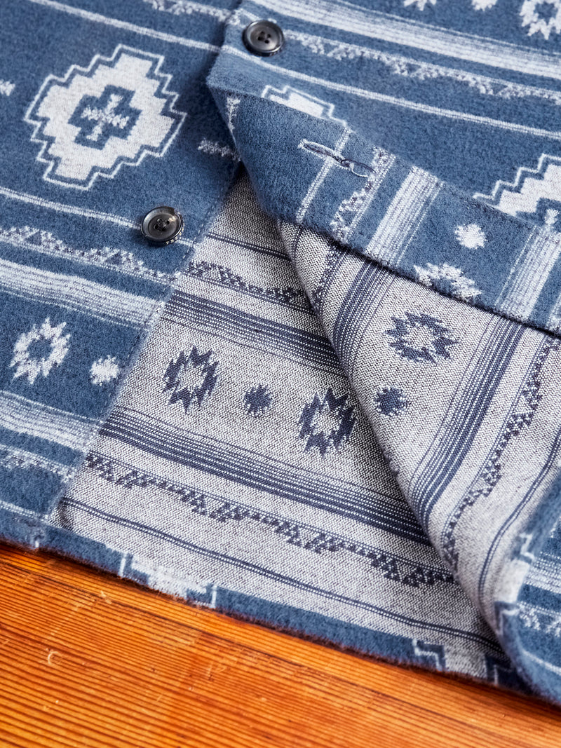Benson Flannel Work Shirt in Blue Southwest