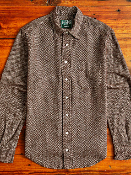 Herringbone Flannel in Brown
