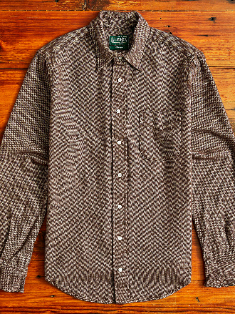Herringbone Flannel in Brown