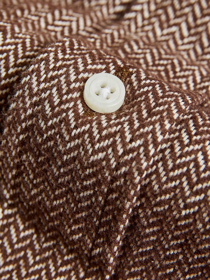 Herringbone Flannel in Brown
