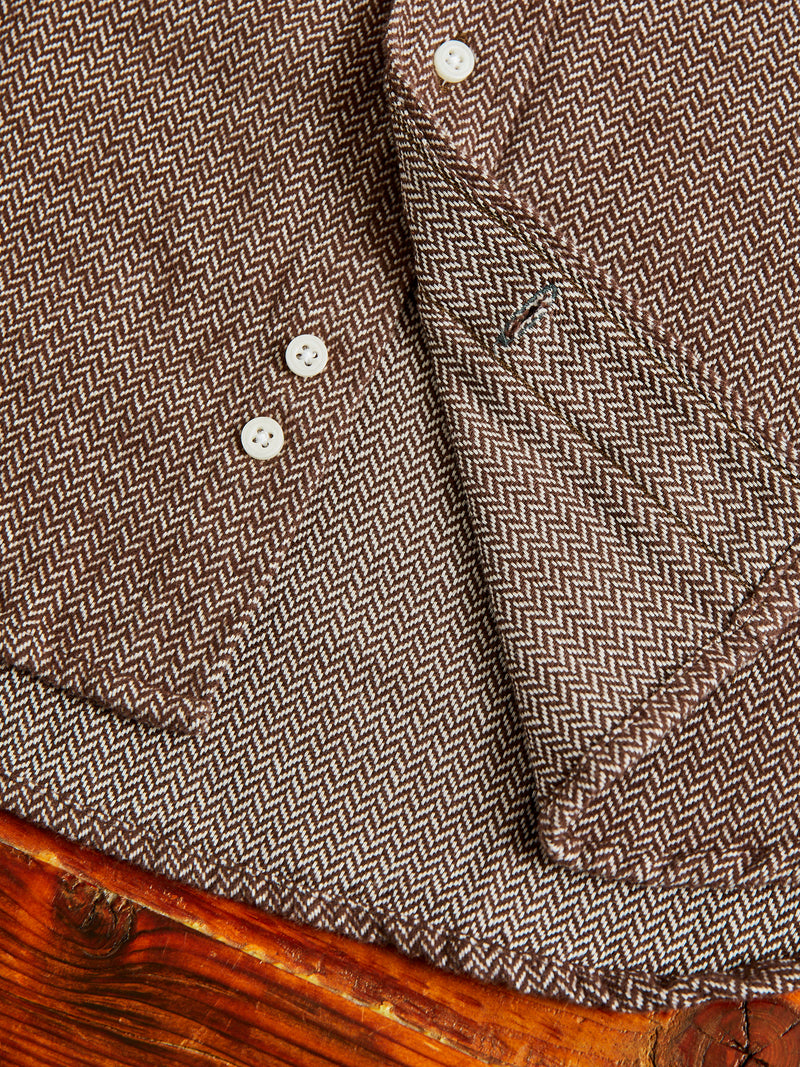 Herringbone Flannel in Brown