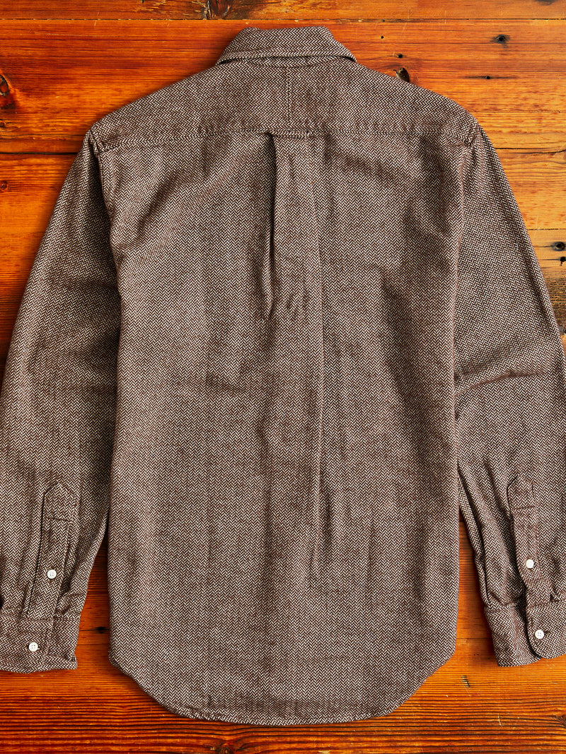 Herringbone Flannel in Brown