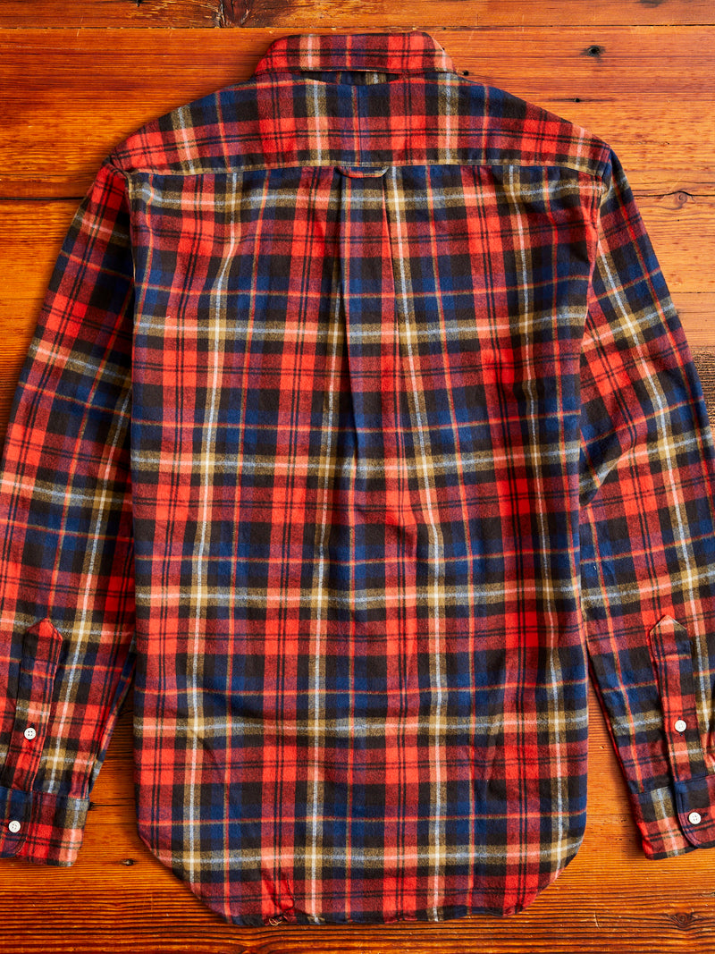 Shaggy Flannel in Red Check