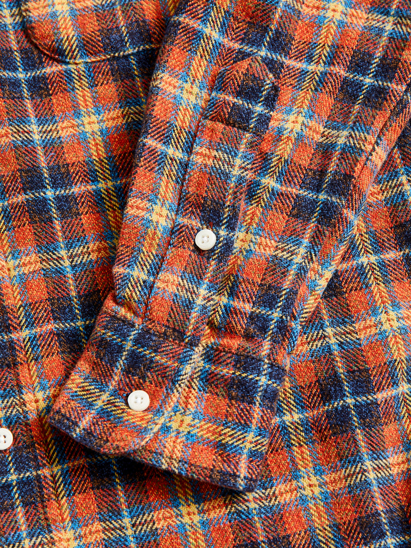 Cotton Tweed Check in Red