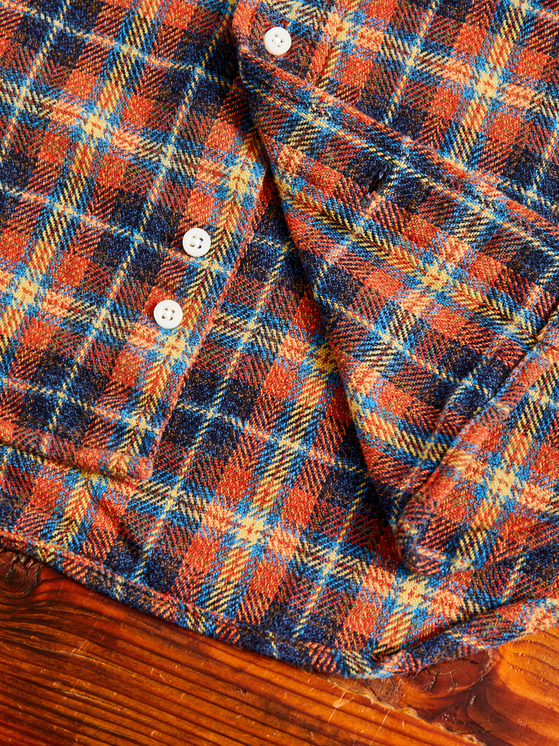 Cotton Tweed Check in Red