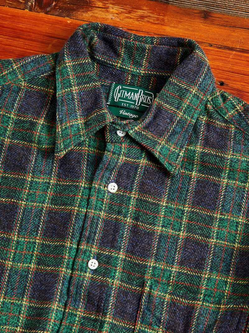 Cotton Tweed Check in Green