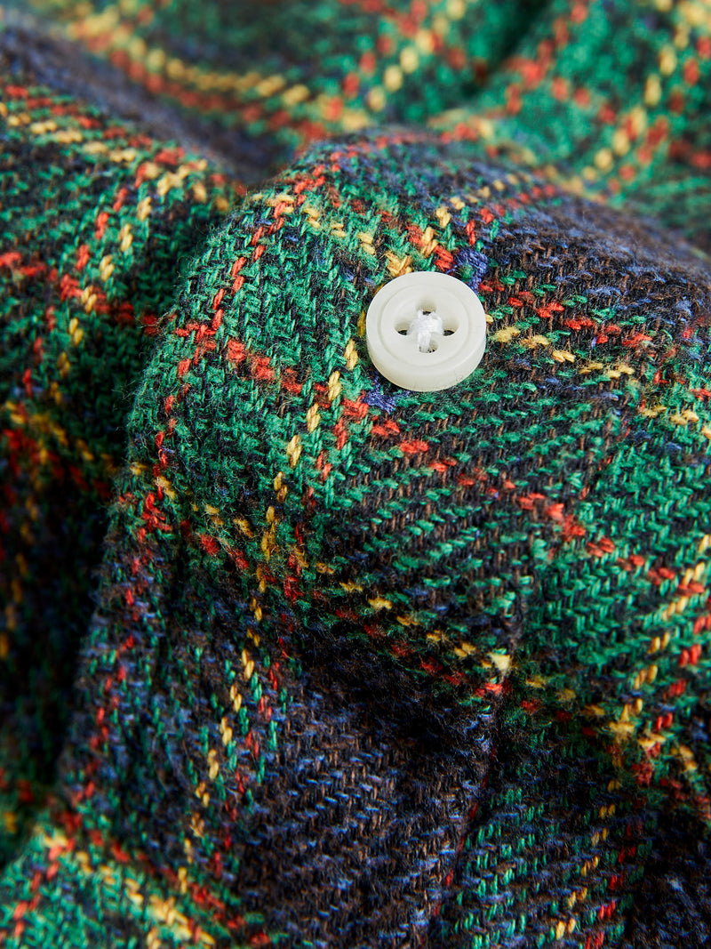 Cotton Tweed Check in Green