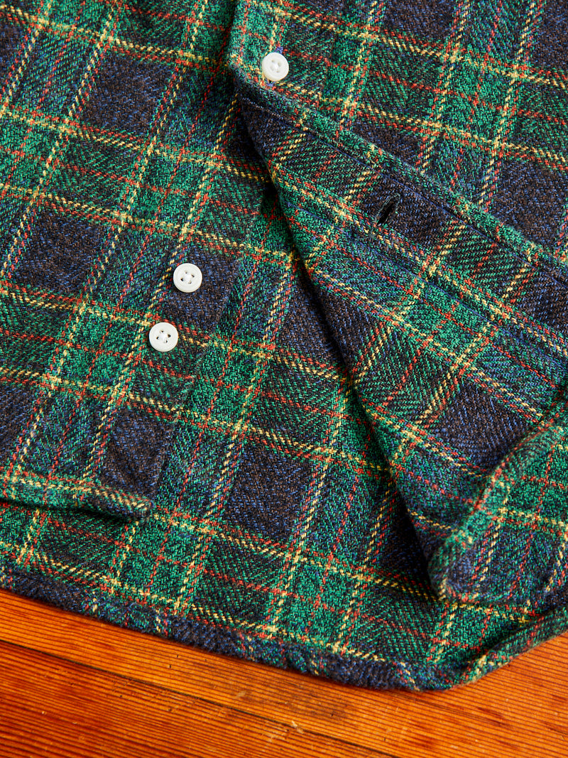 Cotton Tweed Check in Green
