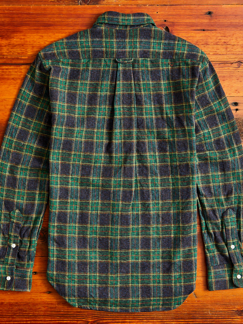 Cotton Tweed Check in Green