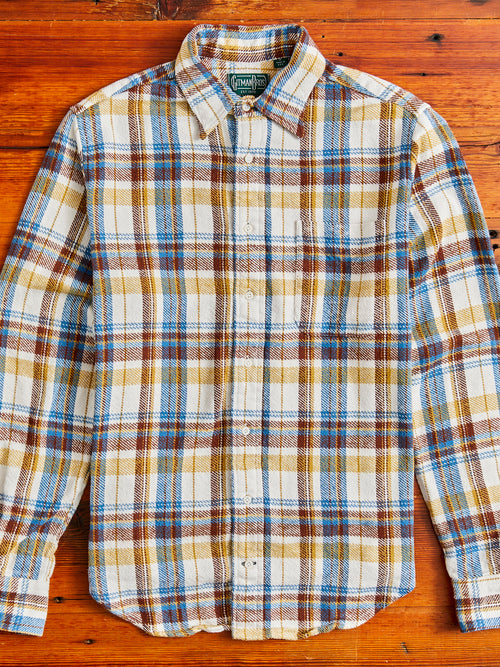 Brushed Triple-Yarn Flannel in White