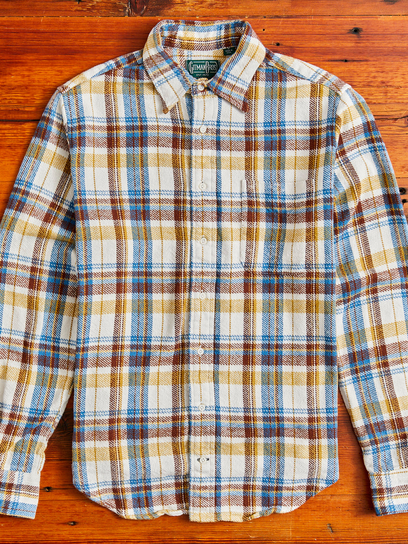 Brushed Triple-Yarn Flannel in White