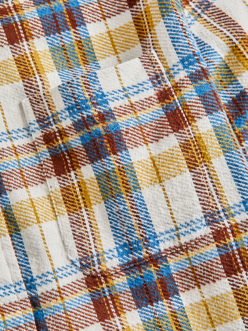 Brushed Triple-Yarn Flannel in White